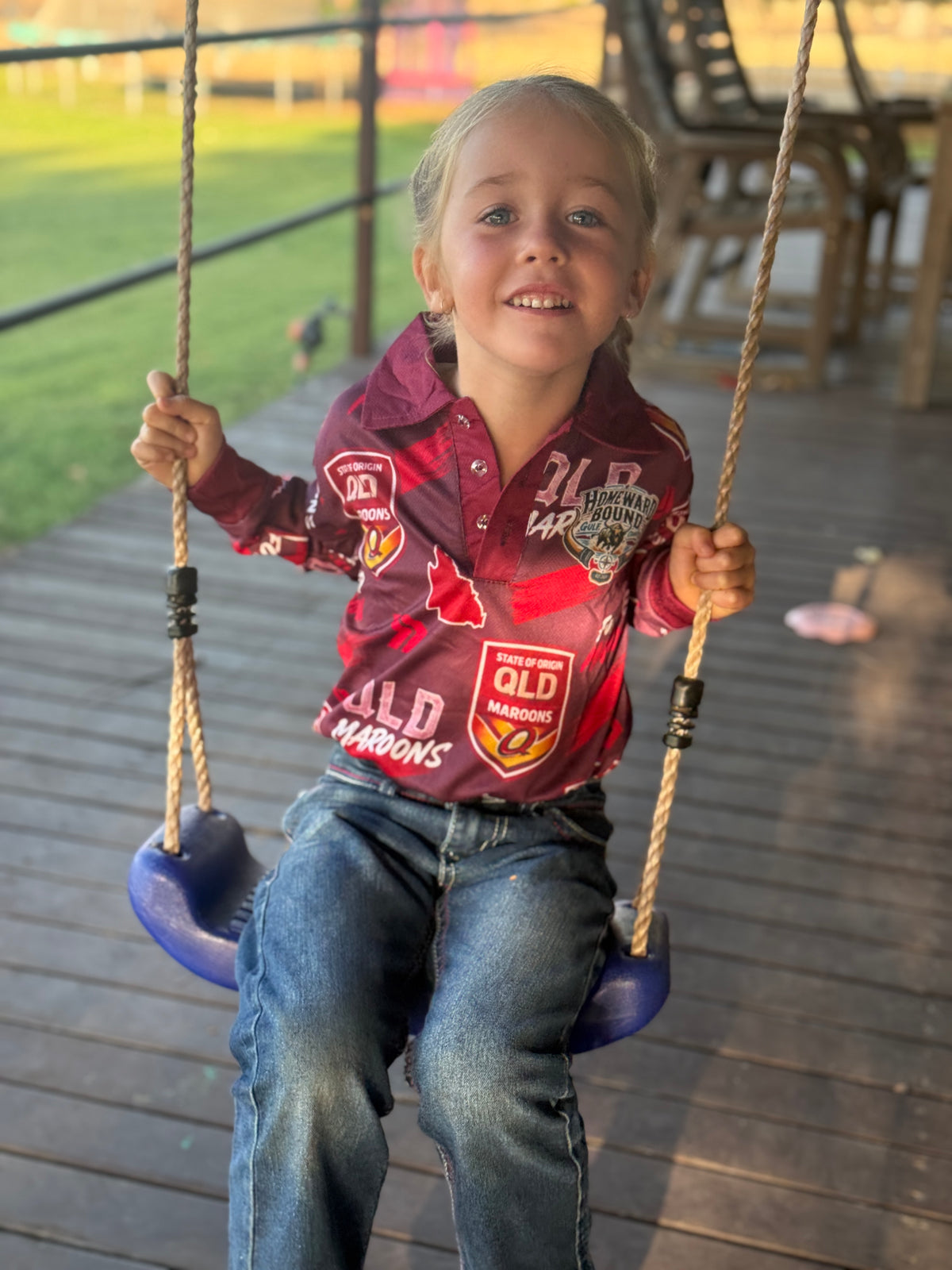 QLD State of Origin L/S kids Shirt