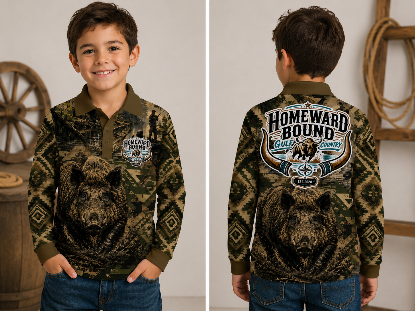 Big Boar Kids L/S Shirt