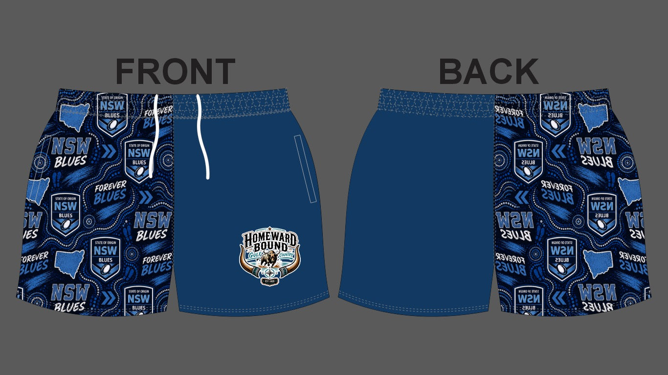 State of Origin NSW Soft Footy Shorts
