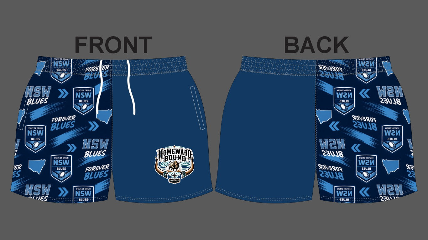 State of Origin NSW Soft Footy Shorts