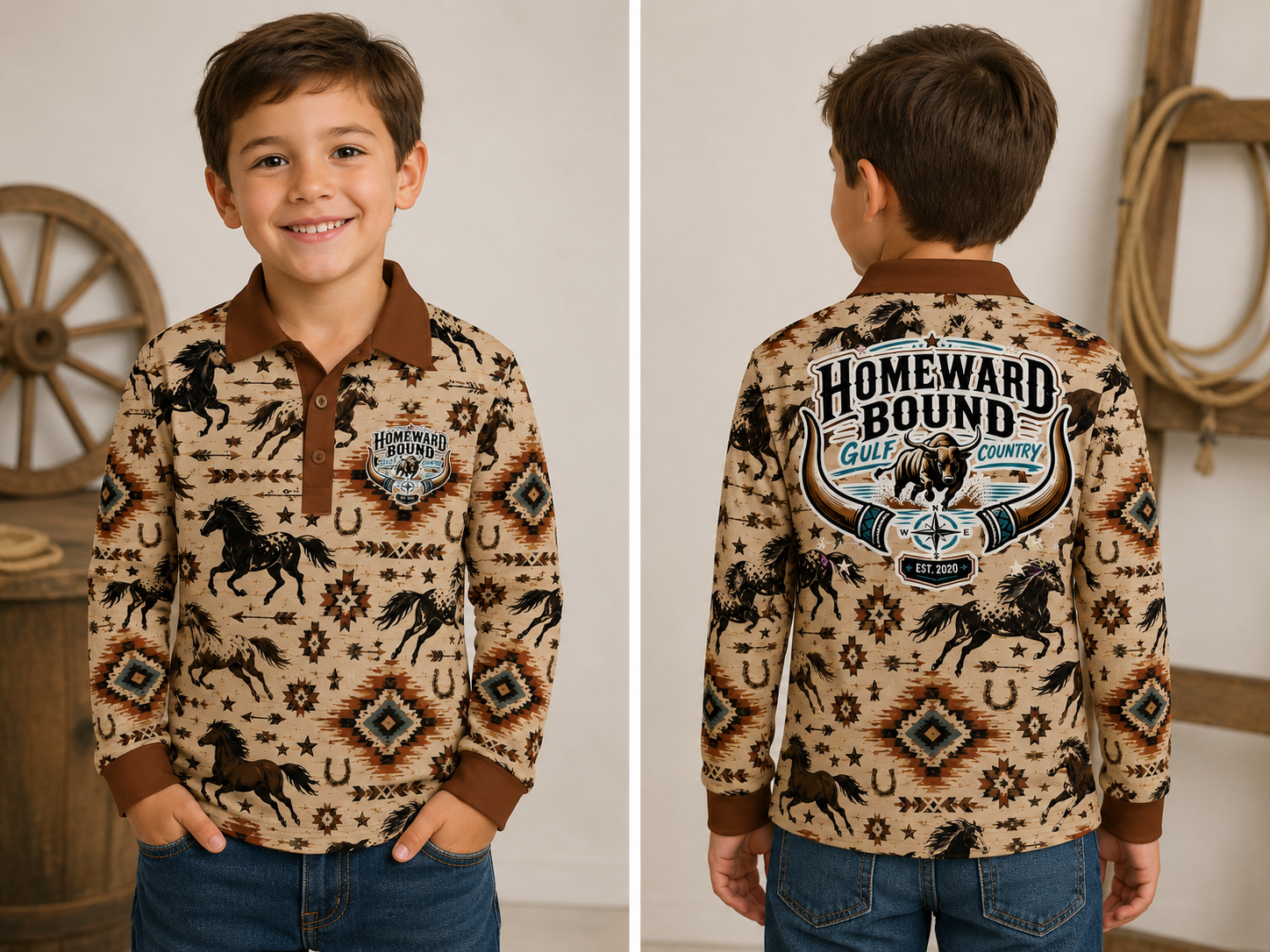 Wild Brumby Kids L/S Shirt