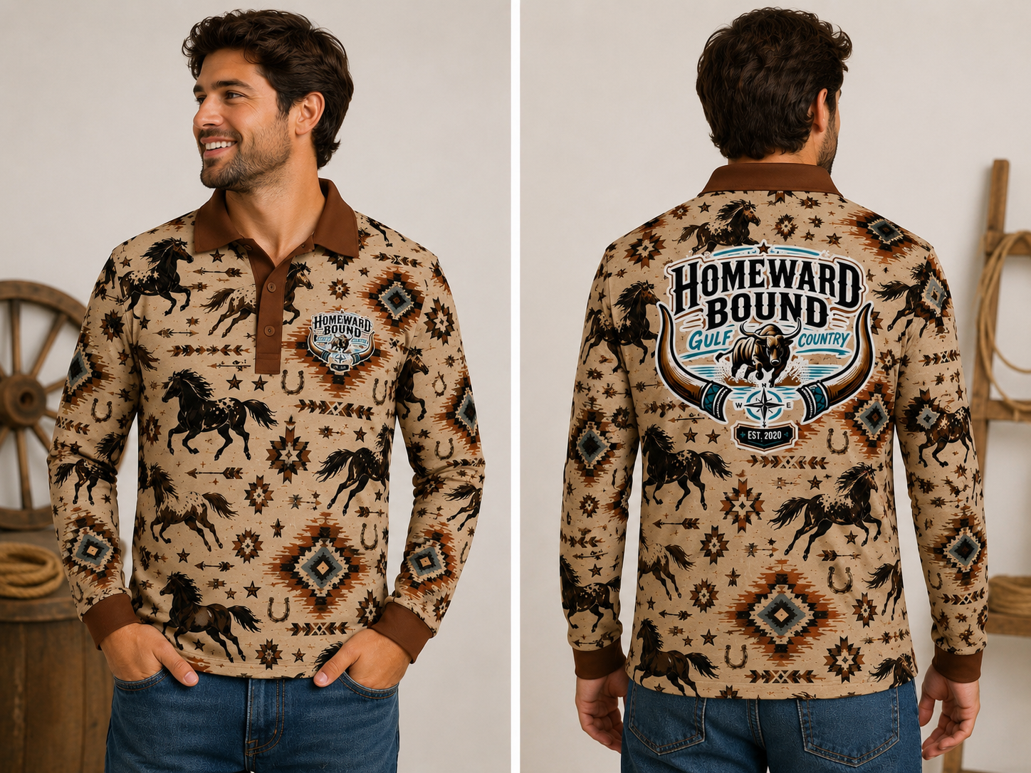 Wild Brumby L/S Fishing Shirts