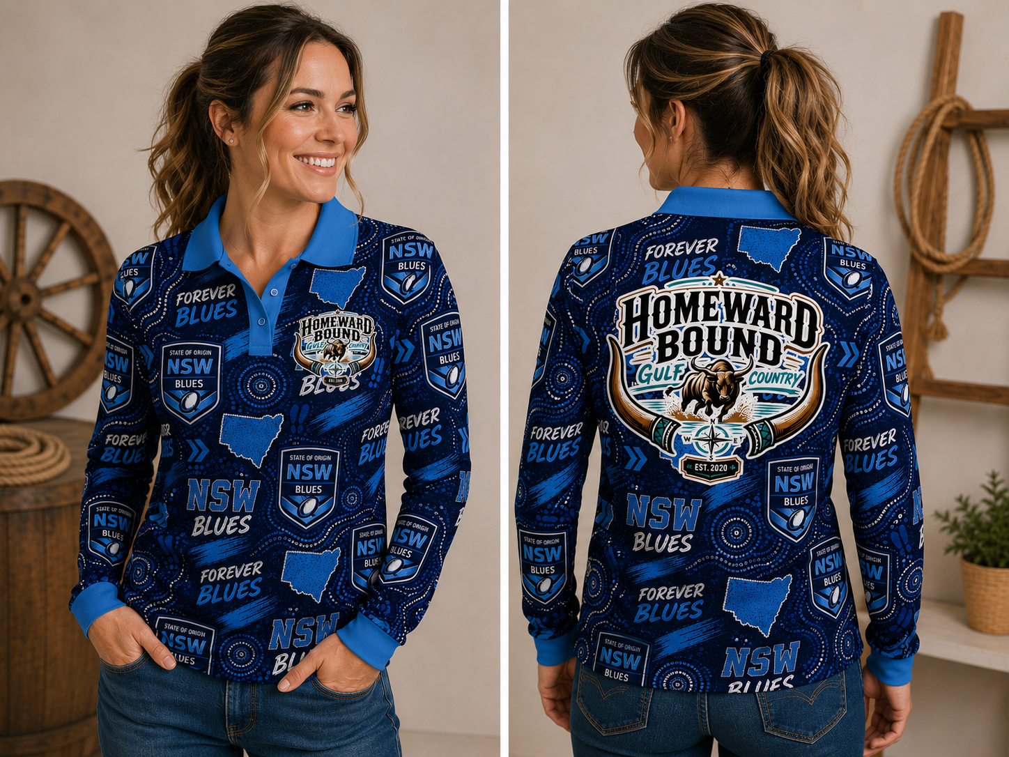 State of Origin NSW Fishing Shirt