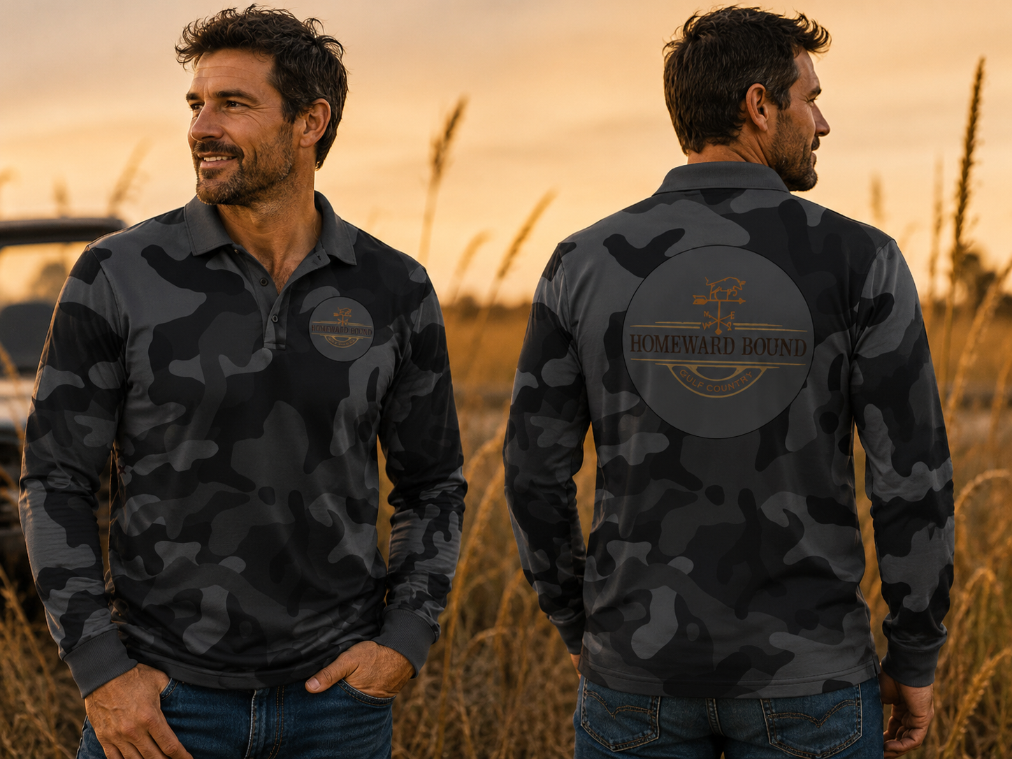 Black Camo - Fishing Shirt