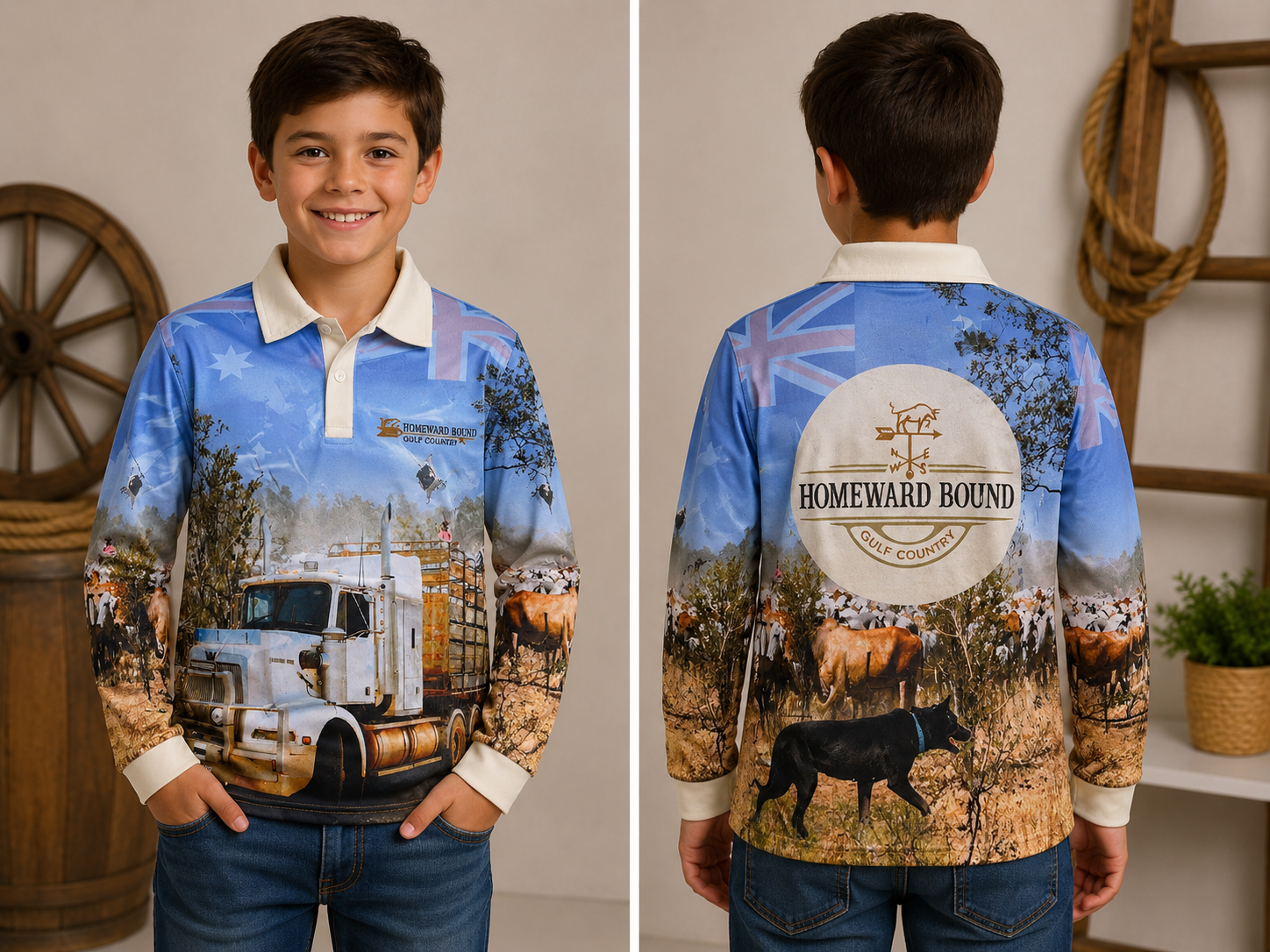 Aussie - Kids L/S Shirt